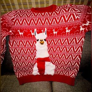 Get the best Christmas sweatshirt early this year. Small Red and White.